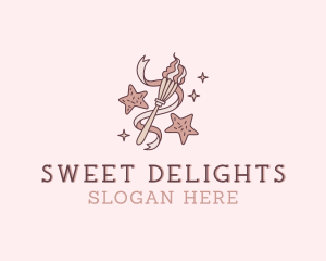 Cookie Star Sweets logo design