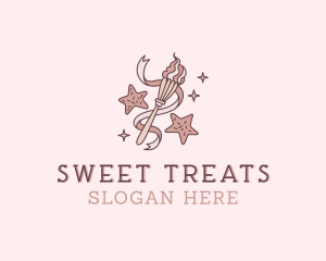 Cookie Star Sweets logo design