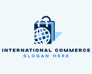 E-commerce Shopping Bag logo design