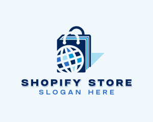 E-commerce Shopping Bag logo design