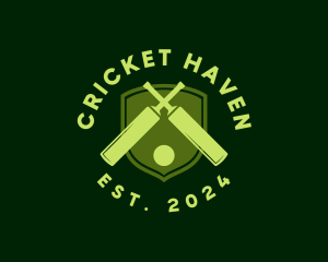 Cricket Bat Ball logo
