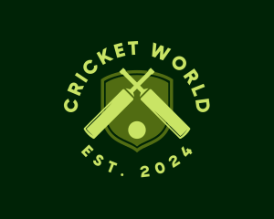 Cricket Bat Ball logo