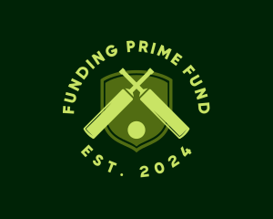 Cricket Bat Ball logo design