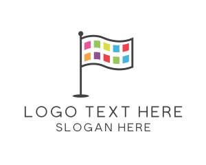 Application - Application Developer Flag logo design