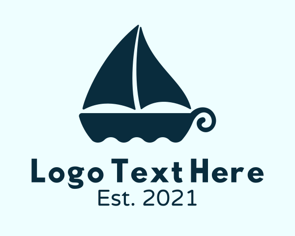 Viking Ship logo example 3