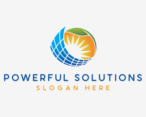 Ecology Solar Panel logo design