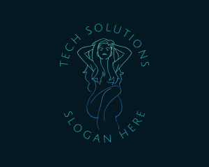 Seductive Female Nude Logo