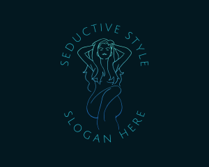 Seductive Female Nude logo design