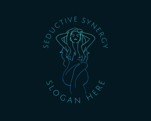 Seductive Female Nude logo design