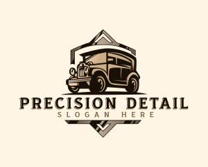 Retro Car Detailing logo design