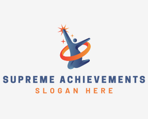 Human Achievement Success logo design