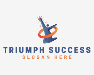 Human Achievement Success logo design