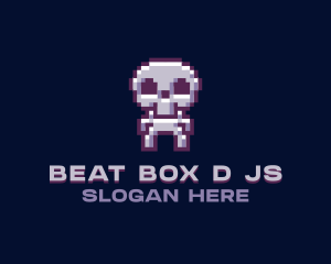 Pixel Cyber Skeleton  logo