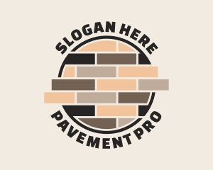 Brick Floor Pavement logo design