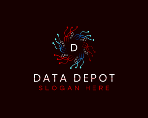 Data Pixel Technology logo design