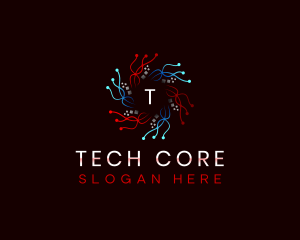 Data Pixel Technology logo design