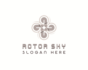 Surveillance Rotorcraft Drone  logo design