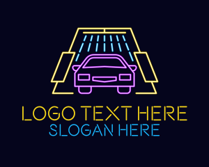 Neon Light Car Wash logo