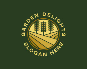 Wheat Farm Emblem logo design