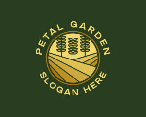 Wheat Farm Emblem logo design