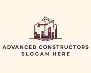  Construction Crane Building logo