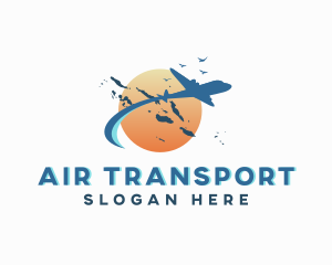 Solomon Islands Travel Flight logo design