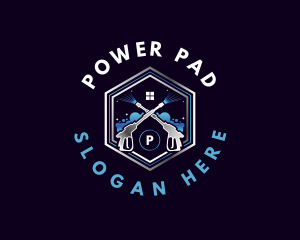 Cleaning Power Wash logo design