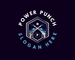 Cleaning Power Wash logo design