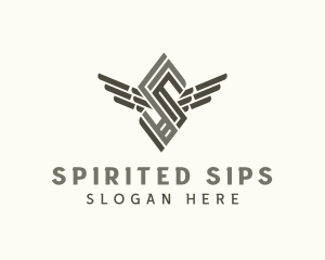 Industrial Wings Letter S  logo design