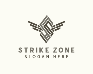 Industrial Wings Letter S  logo design