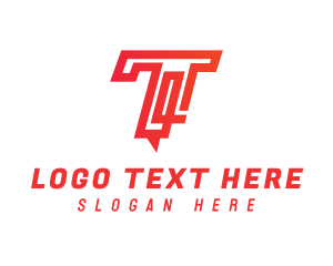 Modern Logistics Letter T logo