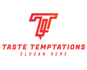 Modern Logistics Letter T logo design