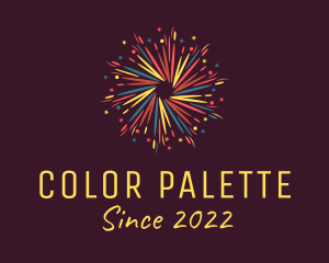 Colorful Pyrotechnics Festival logo design