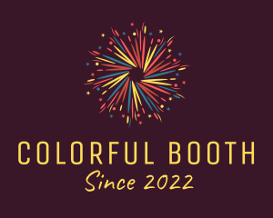 Colorful Pyrotechnics Festival logo design