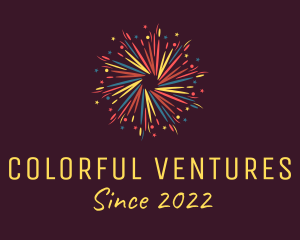 Colorful Pyrotechnics Festival logo design