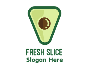 Avocado Food Triangle logo design