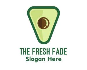 Avocado Food Triangle logo design