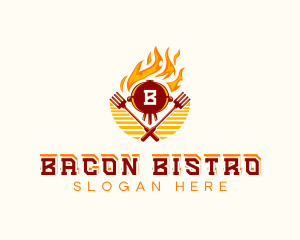 Fire Grill Barbecue  logo design