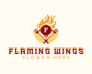 Fire Grill Barbecue  logo design