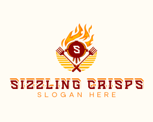 Fire Grill Barbecue  logo design