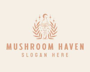 Natural Organic Mushroom logo design