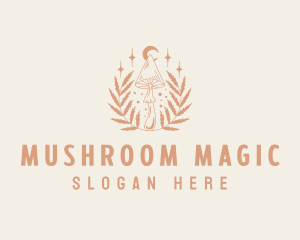 Natural Organic Mushroom logo design