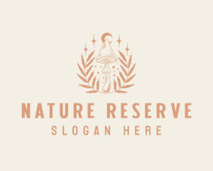 Natural Organic Mushroom logo design