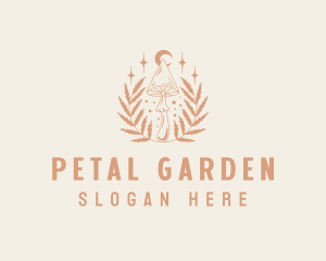 Natural Organic Mushroom logo design