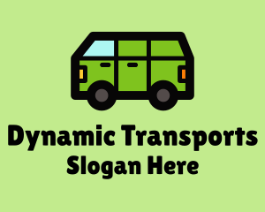 Camper Van Transport  logo design