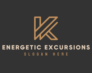 Luxury Modern Brand Letter K logo design