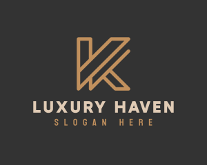 Luxury Modern Brand Letter K logo design