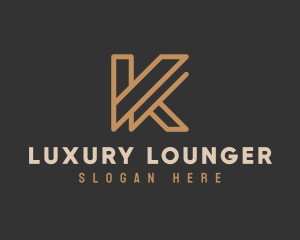 Luxury Modern Brand Letter K logo design