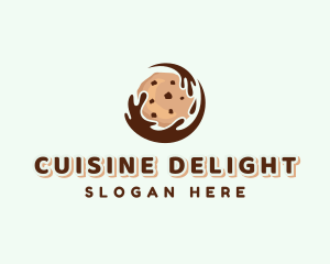 Chocolate Cookie Dessert logo design