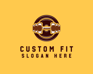 Dumbbell Exercise Fitness logo design